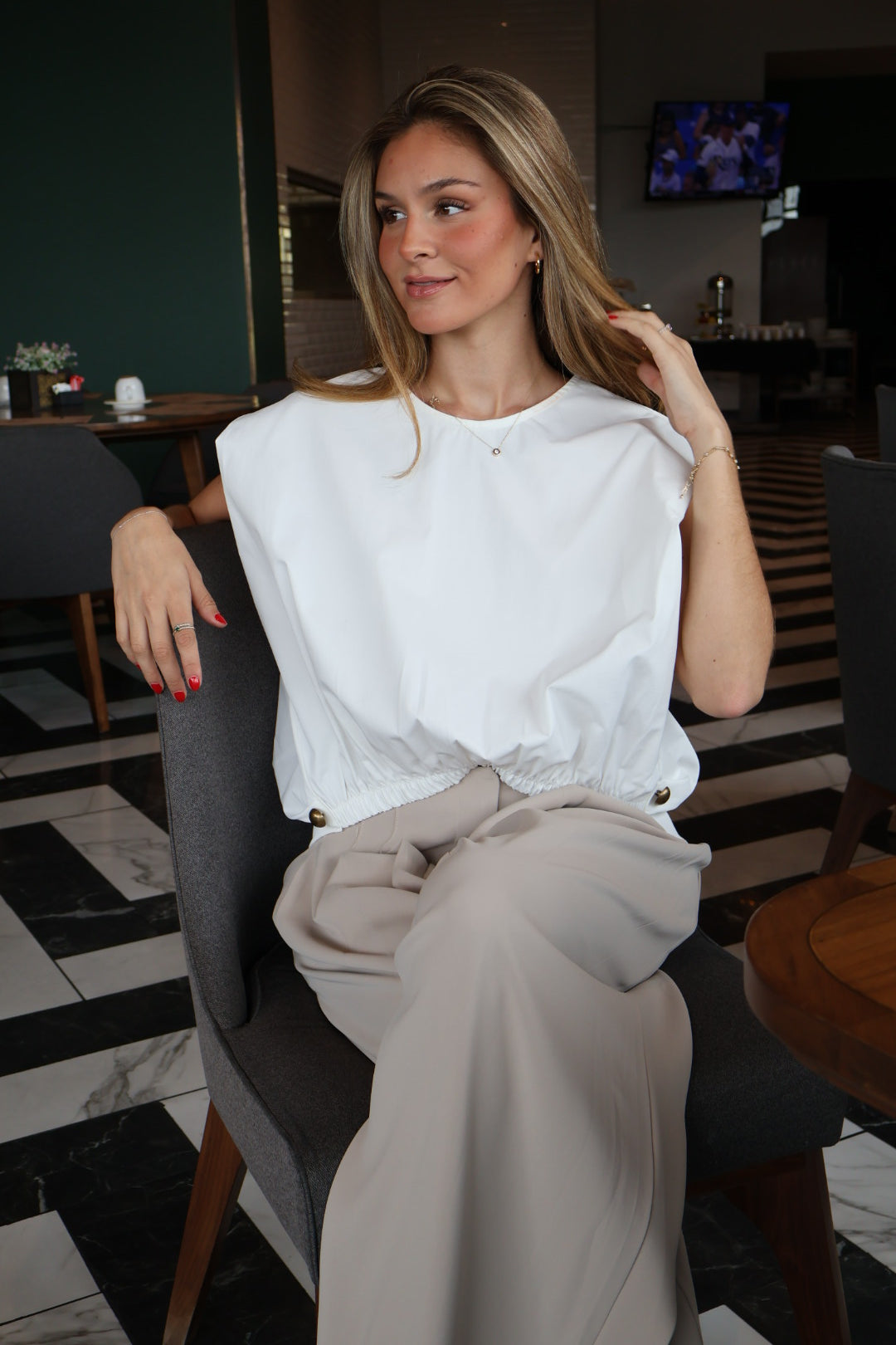 BLUSA GABARDINA DOS BOTONES