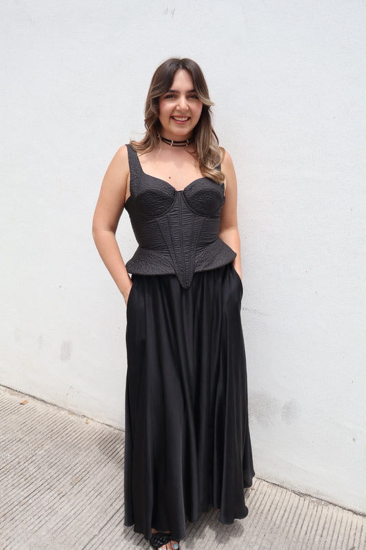 CORSETTE NEGRO RÍGIDO