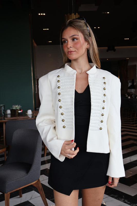 CHAQUETA NAPOLEÓN CREMA