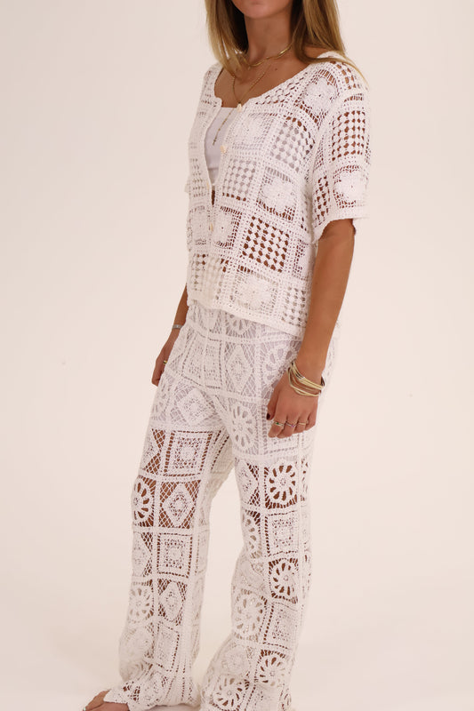CONJUNTO CROCHET blanco
