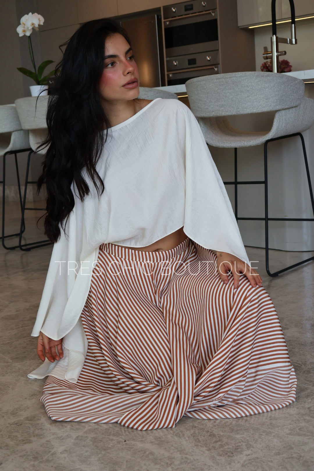 FALDA COLUMPIO RAYAS