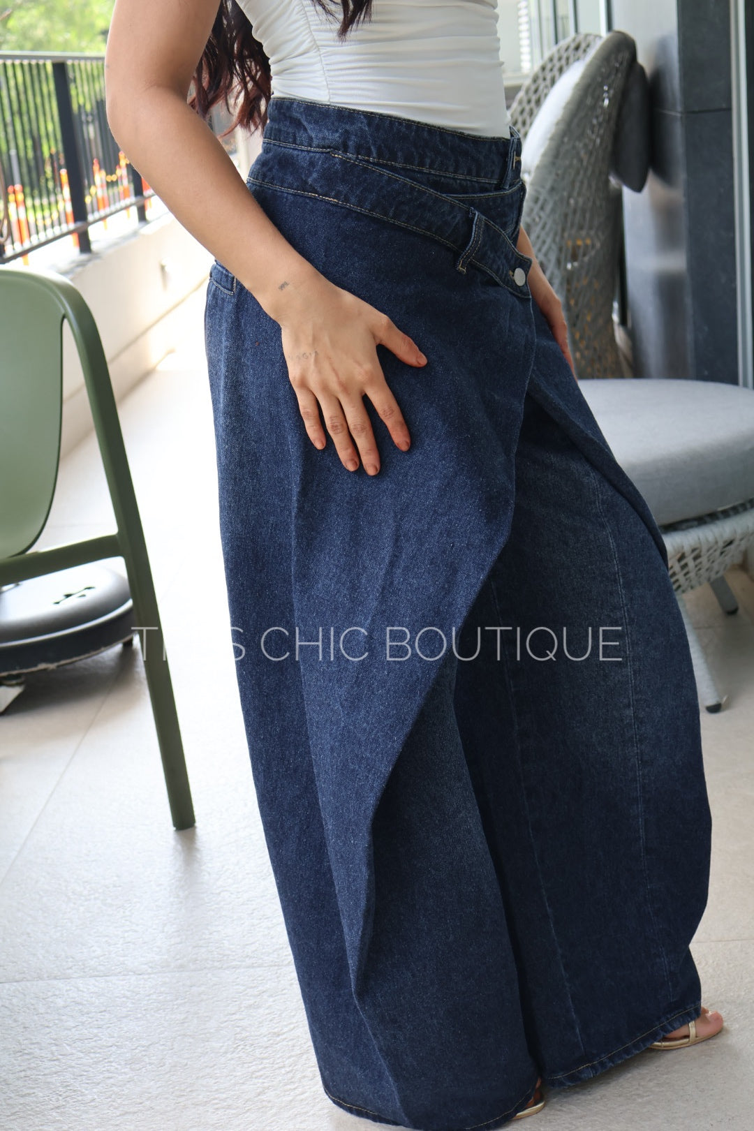PANTALÓN MEZCLILLA DOBLE ENVOLVENTE