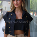 BLUSA SOLDADITO NEGRA