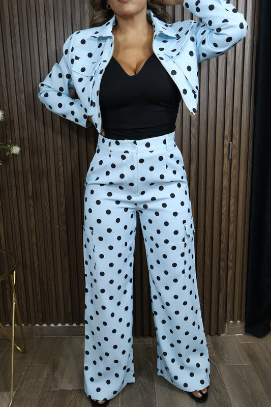 PANTALÓN POLKA AZUL