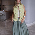PANTALÓN PIERNA ABIERTA VERDE