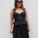CORSETTE NEGRO RÍGIDO