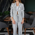CONJUNTO LINEAS GRIS BLACO