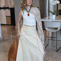 FALDA BEIGE CLARO MASCADA