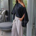 BLUSA CORTA NEGRA VINIPIEL