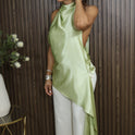 BLUSA SATIN VERDE