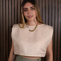 BLUSA BÁSICA CREMA