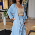 KIMONO AZUL DESHILACHADO