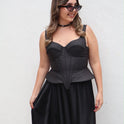 CORSETTE NEGRO RÍGIDO