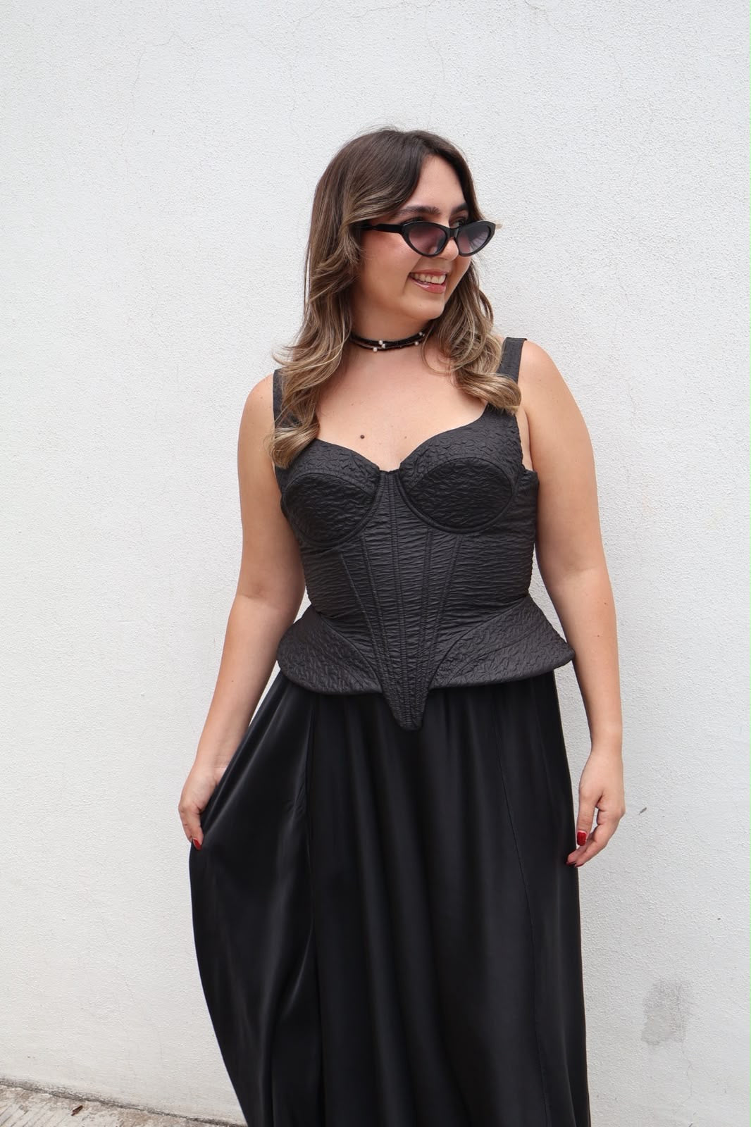 CORSETTE NEGRO RÍGIDO