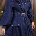 VESTIDO MEZCLILLA CINTO