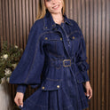 VESTIDO MEZCLILLA CINTO