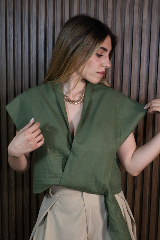 BLUSA JAPONESA VERDE