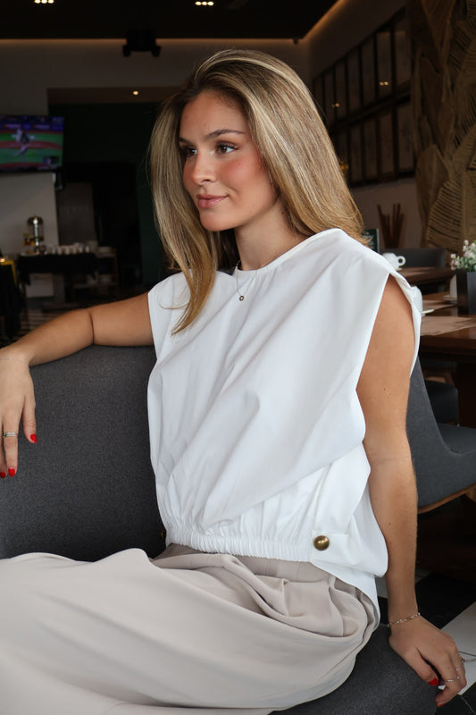 BLUSA GABARDINA DOS BOTONES