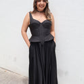 CORSETTE NEGRO RÍGIDO