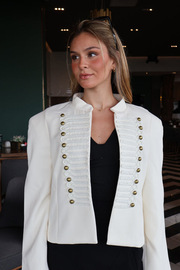 CHAQUETA NAPOLEÓN CREMA
