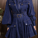 VESTIDO MEZCLILLA CINTO