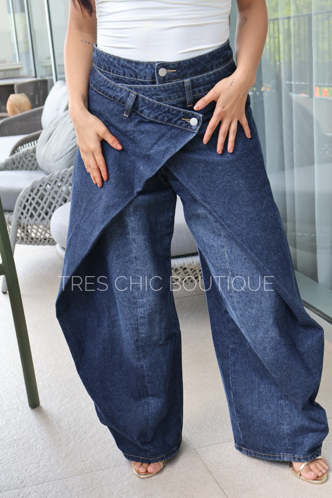 PANTALÓN MEZCLILLA DOBLE ENVOLVENTE