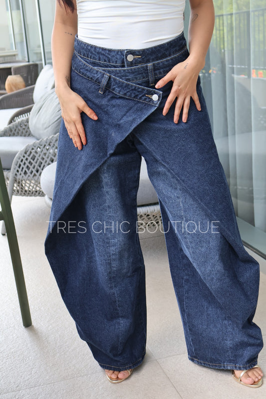 PANTALÓN MEZCLILLA DOBLE ENVOLVENTE