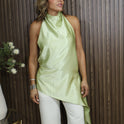 BLUSA SATIN VERDE