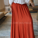 FALDA SATIN TEJA RASO