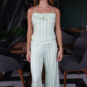 CONJUNTO PANTALON TOP VERDE