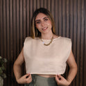 BLUSA BÁSICA CREMA