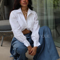 CAMISA BLANCA CORTA