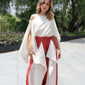BLUSA LINO CORTA CRUDO