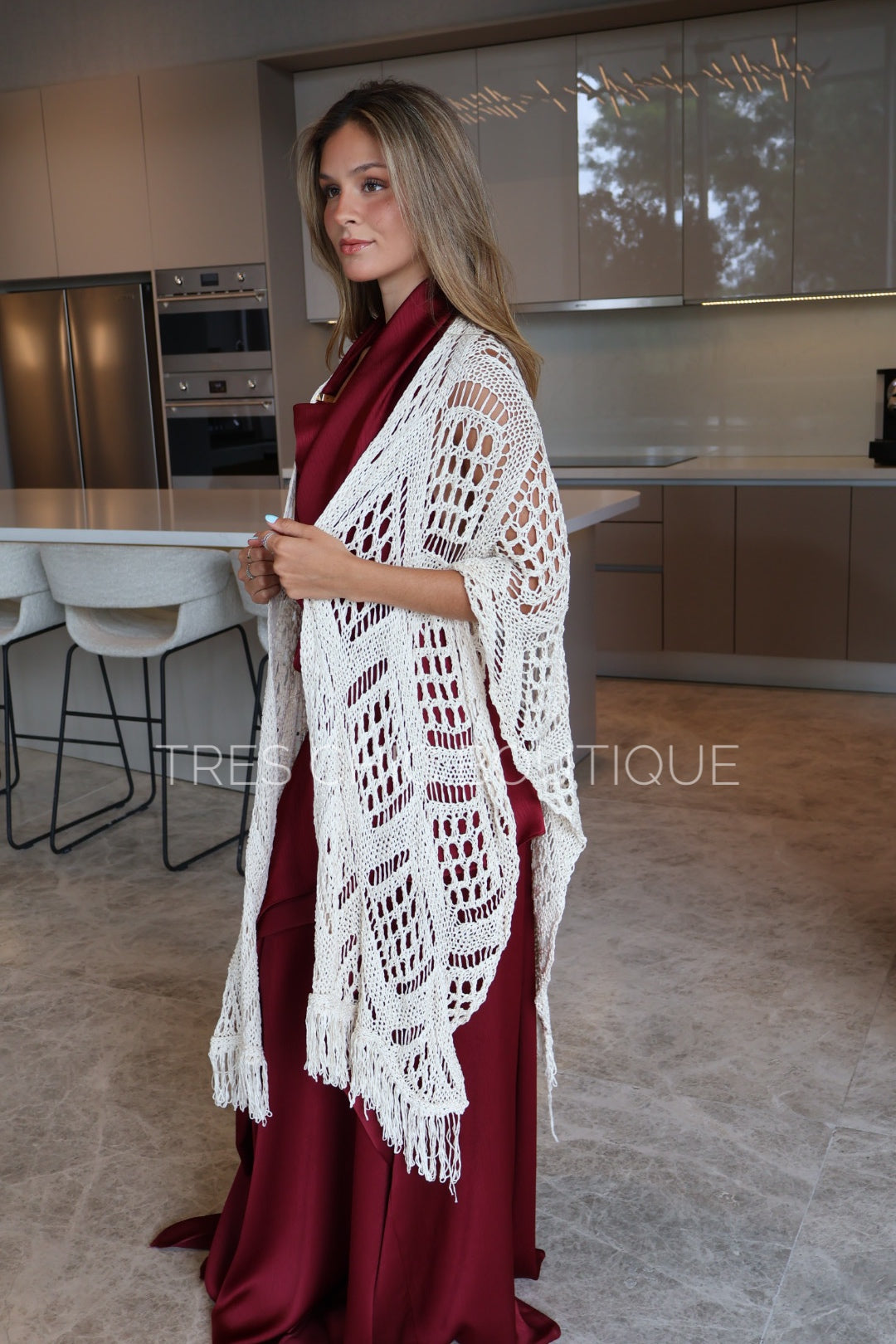 SET VINO SATIN CORRUGADO