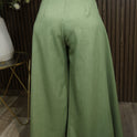 PANTALÓN PRETINA CRUZADA VERDE