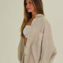 BLUSA CORAZON LENTEJUELA beige