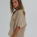 BLUSA CUELLO CRUZADO safari