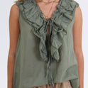 BLUSA SIN MANGA verde