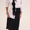 CAMISA CORBATA NEGRA blanca