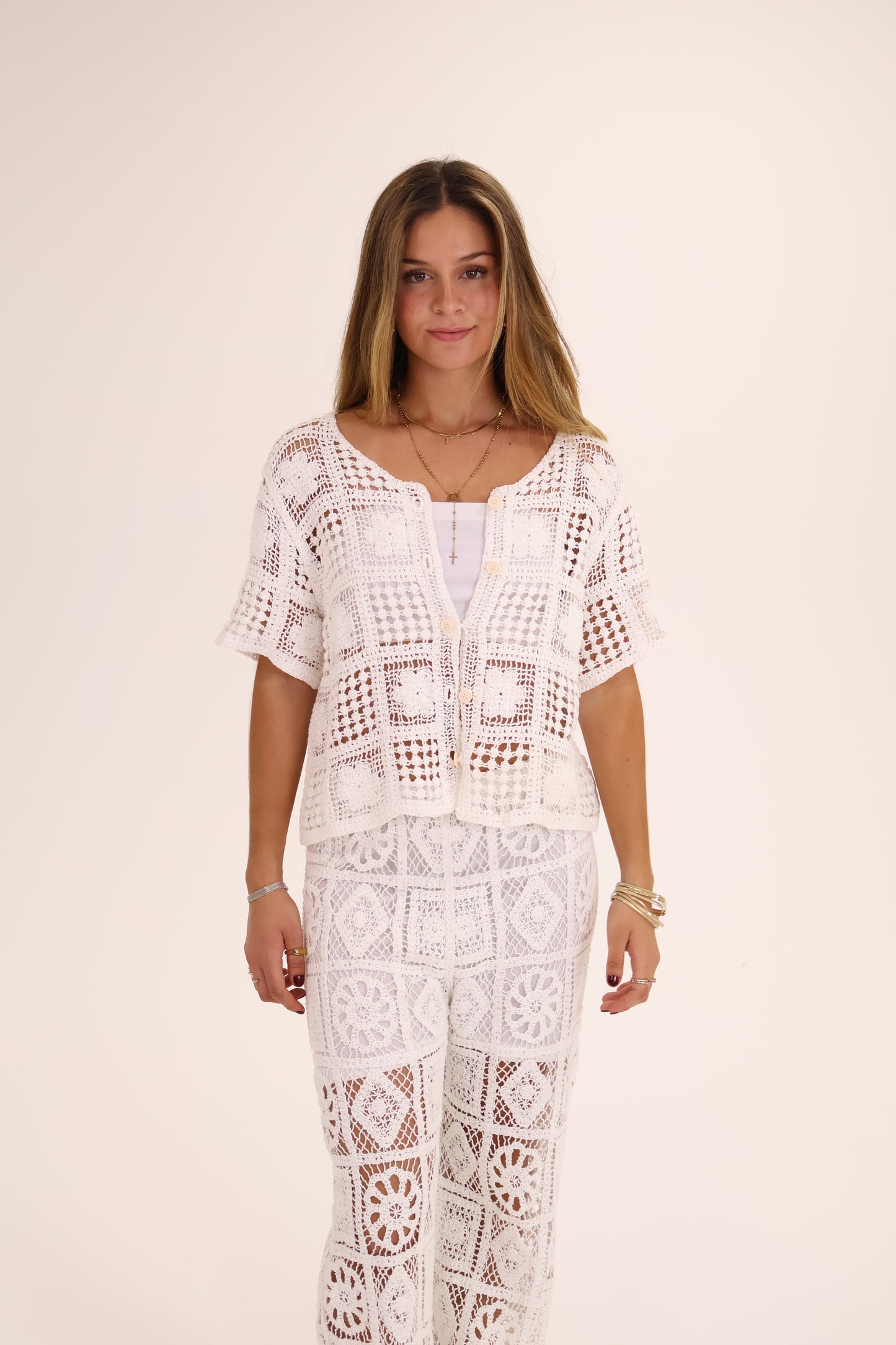 CONJUNTO CROCHET blanco