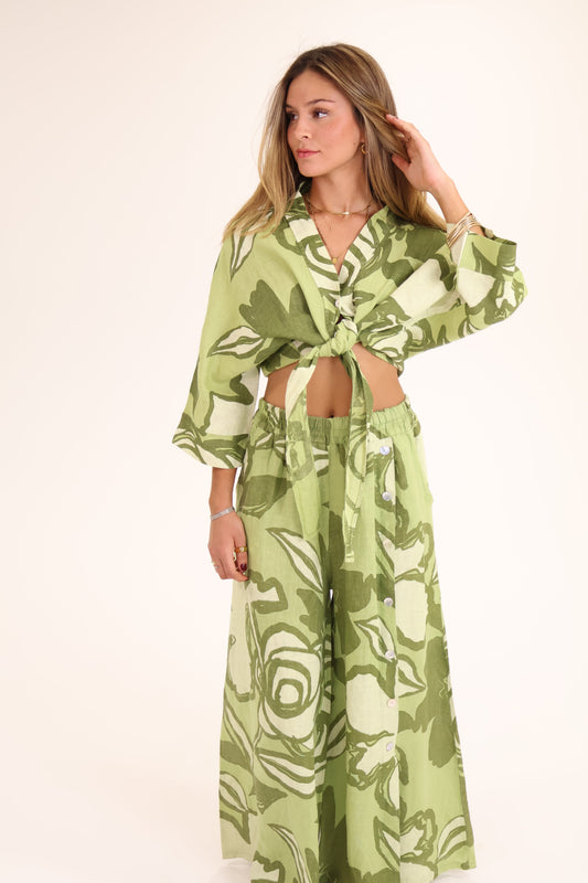 CONJUNTO HOJAS LINO