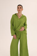 CONJUNTO LINO BLUSA PANTALON