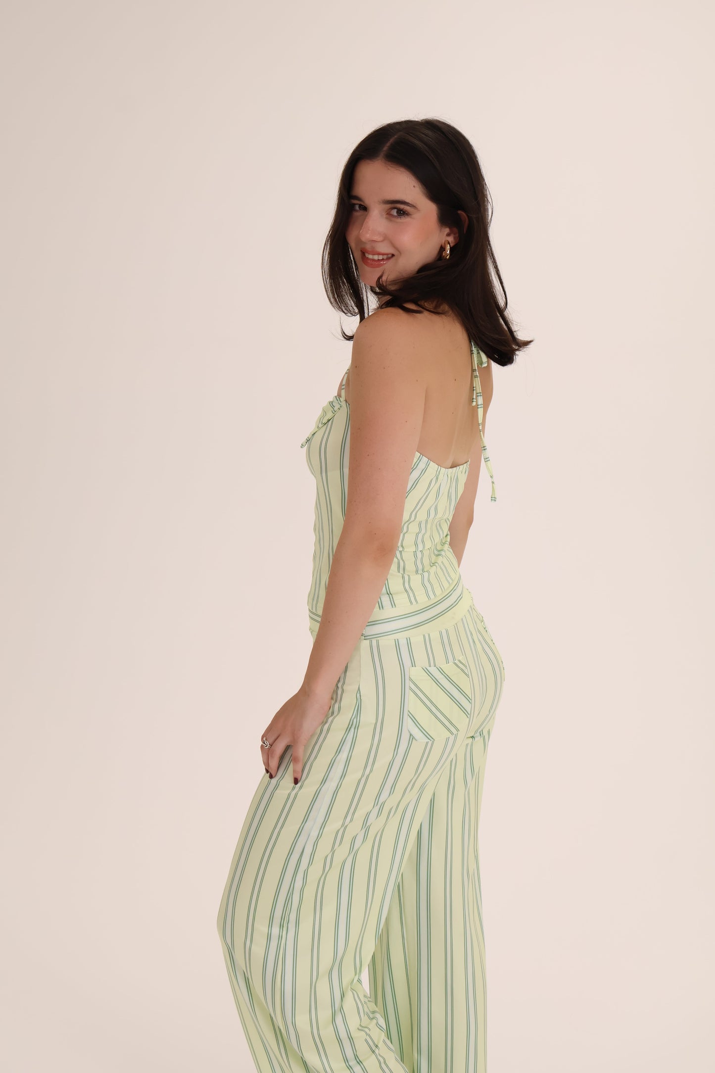 CONJUNTO PANTALON TOP verde