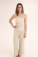 CONJUNTO TOP ESTRAPLE PANTALON
