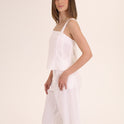 CONJUNTO TOP PANTALON LINO blanco