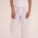 CONJUNTO TOP PANTALON LINO blanco