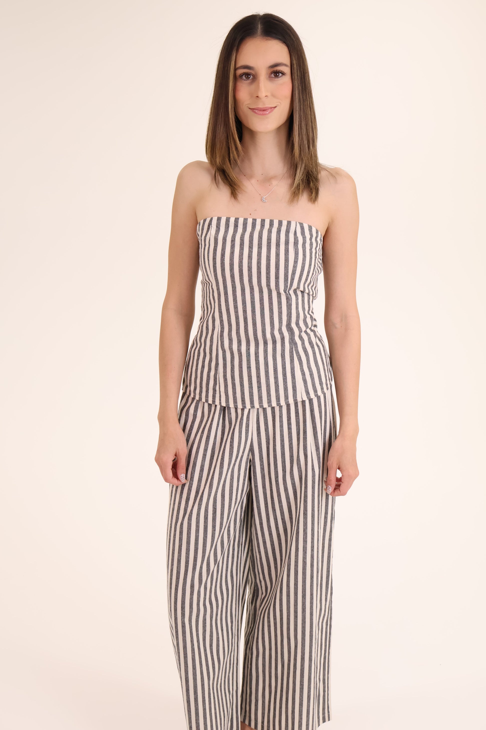 CONJUNTO TOP PANTALON RAYAS