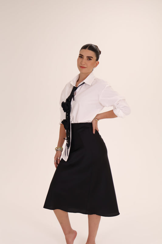 FALDA CORTA SATIN