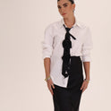 FALDA CORTA SATIN negra