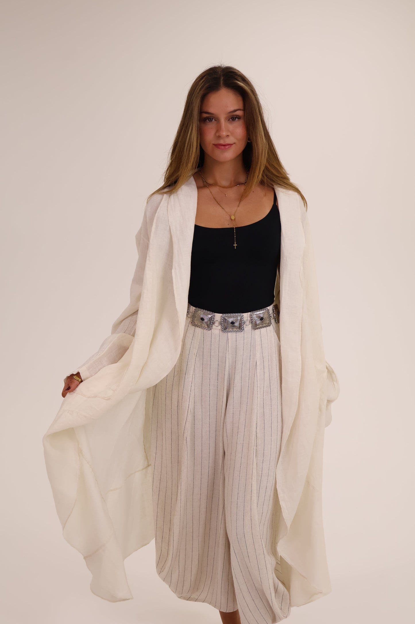 KIMONO LARGO crema
